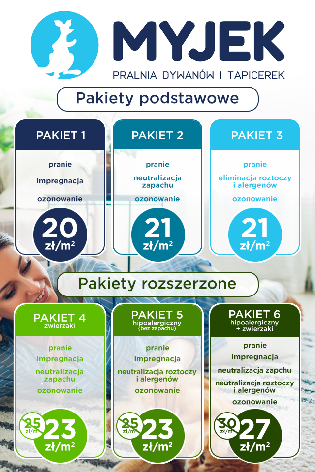 Pakiety usług dodatkowych do prania dywanów. To się opłaca!